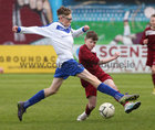 Galway League v Waterford League Under 13 SFAI Inter League quarter-final at Eamonn Deacy Park.<br />
Galway’s John Kelly and Keelan Brown, Waterford