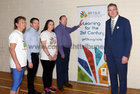 Pupils were presented with certificates for completing the bi-lingual craft course at Oideachas Le Chéile, Cnoc na Cathrach (Knocknacarra Educate Together School).  Sean Kyne TD, Minister of State at the Department of Rural and Community Development, who presented the certificates, is pictured with Trish Darcy, group member, GET2LS, Matt Wallen, Principal, Diana Ilie, group member, GET2LS, and Mairtin Davy who presented the course.