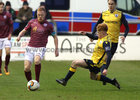 Galway United v Longford Town at Eamonn Deacy Park.<br />
Galway United's Ryan Connolly and Aodh Dervin, Longford Town