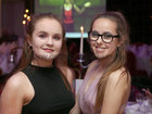 Katie Feeney and Katie Brogan at the Renmore Pantomime Society dinner at the Menlo Park Hotel.