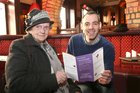 Violet Gavin, Chairperson and founder of Positive Mental Health, and John Walsh, St. Augustine Street, at the launch of Positive Mental Health Pancake Tuesday fundraiser at Brasserie on the Corner, Eglinton Street.