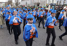 Claddagh National School pupils taking part in the St Patrick's Day parade