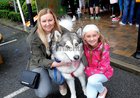 Monica Klezmanczyk, Loughrea, with her daughter Vanessa and dog Cesar,  at the Dog Show at the Maldron Hotel, Oranmore. 