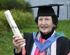84 years old Moira Lohan who was conferred with a Dioplóma sa Ghaeilge at University of Galway