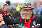 A Galway supporter during the Connacht Senior Football final at Dr Hyde Park in Roscommon.