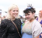 Anna Walsh, Roscommon and Liz Curran, Bushypark, at Ladies Day at the Galway Races.