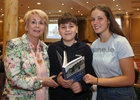 Carolyn Shiels with her grandchildren Harry Shiels and Emily Butler at the launch of Paul McGinley's Salthill - A History, Part 1, at the Galway Bay Hotel.