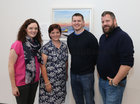 Artist Geraldine Folan's exhibition, “A Year on the Prom”, was officially opened last weekend at the Connacht Tribune Printworks Gallery in Market Street. Pictured at the opening were Geraldine's niece Caoimhe Ní Chardha, daughter Sinead O'Connell, nephew Ciaran O Cualain and son Niall Folan.
