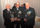 <br />
Jadoville Veterans Willie Keane, Charles Cooley and John Flynn, after receiving awards, at the People of the Year Awards in the Galway Bay Hotel. 