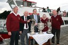 Rory O'Brien, Vice President, Galway Rowing Club, Paddy Cronin, Regatta committee, Cllr Ollie Crowe, Deputy Mayor of Galway City, Mike Gannon, Regatta committee secretary, and Paddy Lally, President, Galway Rowing Club, at at the launch of the 2012 Galway Regatta.