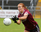 Galway v Mayo TG4 All-Ireland Ladies Senior Football quarter-final 2023 at Pearse Stadium.<br />
Galway's Shauna Brennan<br />
<br />
Galway's and Mayo's