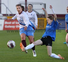 Mervue United v Athenry FC Galway Football Association Women's Premier Cup Final at Eamonn Deacy Park.<br />
Róisin Jacob, Mervue United and Ruby Mullen, Athenry FC<br />
