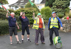 Local people on the roadside to celebrate Aifric Keogh’s success and homecoming to Furbo on Monday.