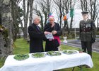  Dr Brendan Kelly, Bishop of Galway blesses the Shanrock,at Dun Ui Mhaoiliosa Renmore on St. Patricks Day..Also in the picture are Rev Michael Browne, Chaplin Commdt Paddy Sheehan, 