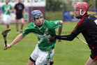 <br />
Tommie Larkins, Declan Garvey,<br />
and<br />
Moycullen's, Niall Mannion,<br />
during the Senior Hurling Championship at Athenry.