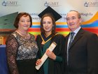 Eimear Hannon from Headford with her parents Bernie and Jimmy Hannon after she was conferred the degree of B Sc, with Merit, in Chemical and Pharmaceutical Science, at the GMIT conferring ceremonies in the Galmont Hotel.