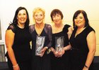 <br />
Edel Mahon, Caroline Rushe, Marie Cahill and Jcinta Cunniffe, of Galway Parkinsons after receiving their award at the People of the Year Awards in the Galway Bay Hotel. 