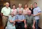 Michael Murphy was presented with the Clubman of the Year Award at the West United AFC annual awards presentation night at Monroes. Michael is seated (centre) with his mother Mary and brother Patrick. Behind are, from left: Austin and Mary Molloy, Joan O'Rourke, Margaret McEntee, Sharon Flaherty and Paul Murphy.