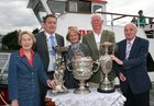 Tess Emerson, sponsor, Cllr Ollie Crowe, Deputy Mayor of Galway City, Tess Hosty, Jim Maxwell, sponsor, and Jimmy Duggan were at at the launch of the 2012 Galway Regatta on the Corrib Princess.