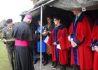 <br />
Most Rev Dr Brendan Kelly, Bishop of Galway presents Shamrock to members of the County and City Council at Dun Ui Mhaoiliosa Renmore on St. Patricks Day. 