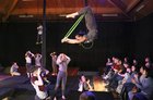 Performers taking part in the Galway Community Circus production of "The Circus Guide to Chaos Theory" at St Joseph's Community Centre in Shantalla this week.