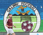 NUI Galway v Renmore B Joe Ryan Cup final at Eamonn Deacy Park.<br />
Aaron McGinty after scoring Renmore AFC’s first goal