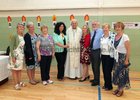 Bishop Brendan Kelly pictured with Menlo Residents at Scoil Bhride. From left: Ann Francis-Coyne, Karen McGuire, Mary McDonagh, Máire DeBrún,  Príomhoide, Bishop Brendan Kelly, Olive Tierney, Liam Ferrie, Pauline Ferrie and Bríd Lawless.