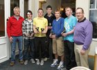 Pictured at the Barna Furbo United FC annual awards presentation at the Connemara Coast Hotel were Padraic Timon, coach, Paul Carty, Under 17 Most Dedicated Player, Andrew Devery, Under 18 Most Dedicated Player, Chris Beatty, Under 18 Most Improved Player, Charlie Timon, Under 17 Player of the Year, Danny Marnell, Under 18 Player of the Year and Gerry Carty, coach.