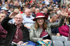 Galway supporters at the Galway Senior and Minor hurling championship finals at Croke Park.