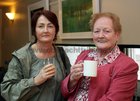 Pearl Hession and her daughter Elaine, Renmore Park, and Colette Concannon, Racecourse Lawn, at the opening of artist Maurice Walsh's exhibition at the Town Hall Theatre.