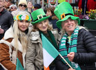 Watching the parade pass through Eyre Square on St Patrick's Day