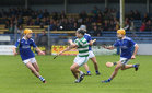 Ardrahan v Mullagh 2021 Senior Hurling Championship game at Pearse Stadium.<br />
Finian Coone, Mullagh, and Eoin Murphy and Gerard Forde, Ardrahan 