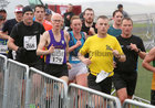 Athletes at South Park during the marathon at Run Galway Bay last Saturday.