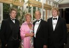 Dolores and Eamon Conneely with their sons, Shane (left) and Aaron at Corinthians RFC annual dinner at the Westwood House Hotel.