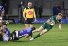 Connacht v Benetton Guinness PRO14 game at the Sportsground.<br />
Connacht's Darragh Leader and Benetton's Ian McKinley