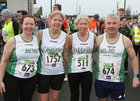 Craughwell Athletic Club members Helena Gorman, Mary Woulfe, Irene Fallon and Noel Gorman at the start of the 2023 Fields of Athenry 10k Road Race on St Stephen's Day.
