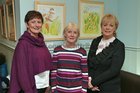 Mary T Biggins, Moycullen, and Meya Neacy and Irena Kelly, both from Salthill, at the opening of Tonita O'Dwyer's first solo art exhibition at Renzo Gallery Café Galway in Eyre Street. Tonita is a volunteer with Croí Heart and Stroke for the past 24 years. 50% of the proceeds from her exhibition, which runs until April 9, will go to Croí.