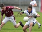 Annaghdown v Micheal Breathnach's at the Pearse Stadium.<br />
Cian Ó Griallais, Micheal Breathnach's and Ronnie Newell, Annaghdown