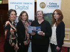 Orla Murray, Orla Murray Financial Services, Gearoidin Hynes, Gaillimh Le Gaeilge Emer Murray, Goyas, and Jane Mulholland, Connemara Fine Foods, at the ‘Getting Your Brand To Work’ marketing seminar at the Ardilaun Hotel.<br />
