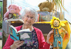 Margaret Dowling from Cnoc na Cille, Ballybane, at the Ballybane Library display during the Ballybane Community Garden Open Day. Margaret is the author of several books.