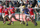 St Thomas’ v Loughrea Galway Senior Hurling Club Championship 2022 final replay at Pearse Stadium.<br />
Victor Manso, John Headd and Eanna Burke, St Thomas’ and Tiernan Killeen, Loughrea