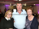 Mairead Maguire, Roccam, P J Costello, Oranmore, and Marie Costello, Roscam, at Merlin Park Hospital Tea Dance at the Clayton Hotel.