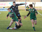Connacht v Ospreys Guinness PRO14 game at the Sportsground.<br />
Connacht’s John Porch and Alex Wootton and Rhys Webb and George North, Ospreys
