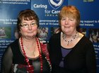 Mary Moloney, Craughwell, and Nora Murphy, Ballinderreen, at the National Carers conference dinner at the Radisson Blu Hotel