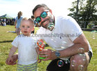 Mark O'Shea from Salthill and his son Adam (17 months) at the Galway International Food and Craft Festival in Salthill Park last weekend.