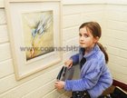<br />
Una Breathnac, Furbo,  at the opening of the Eadain Madigan Art Exhibition at the Kenny Art Gallery,  Liosban Retail Park , Tuam Road. 