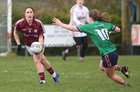 Galway v Westmeath LIDL Ladies National Football League Division 1 Round 3 game at Clonberne.<br />
Galway's Fabienne Cooney and Westmeath's Lucy McCartan