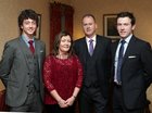 Charlotte and Pete Bennett with their sons Jack and Richard at St. Joseph's College Rowing Club dinner at the Ardilaun Hotel.