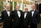 Turlough Cassidy, past president, Seamus Egan, Michael Berry, President, and Cathal Garvey, at Corinthians RFC annual dinner at the Westwood House Hotel.