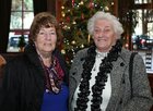 Teresa Tarpey and Tena Nestor at the Bushypark Senior Citizens Christmas dinner party at the Westwood House Hotel.